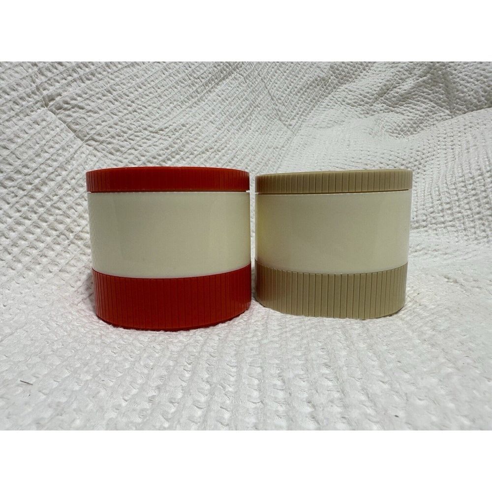 Vtg Lot Of 2 Aladdin Food Thermos MODEL #7000 Hot Cold Soup Insulated
